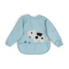 Done by Deer Sleeved pocket Bib Tiny Farm Blue