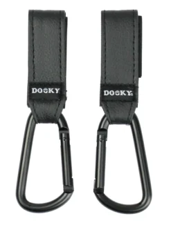 Dooky Buggy Hook Small Black 2 st