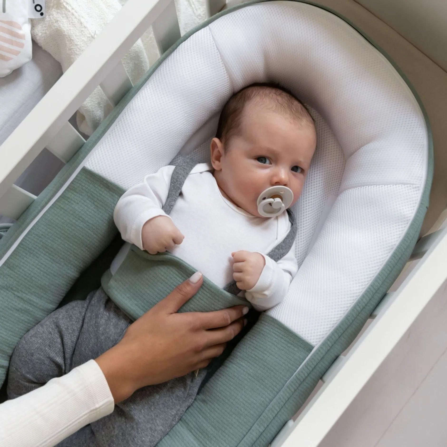 Doomoo Babybädd Quilt Khaki