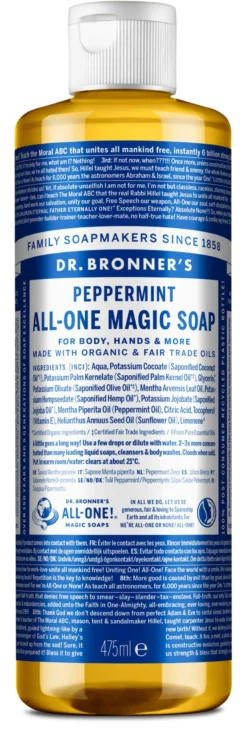 Dr. Bronner's All One Peppermint Liquid Soap 475 ml