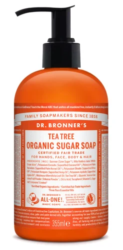 Dr. Bronner's Tea Tree Organic Sugar Soap 355 ml