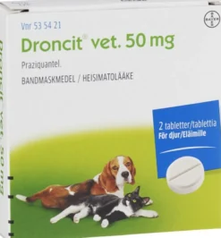 Droncit Vet 50 mg 2 tabletter
