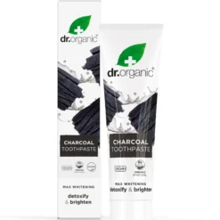 Dr Organic Aktivt Kol Extra Whitening Fluor Tandkräm 100 ml