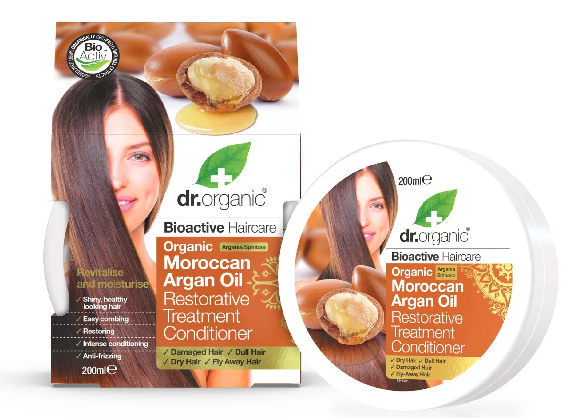 Dr Organic Hårinpackning Arganolja 200 ml