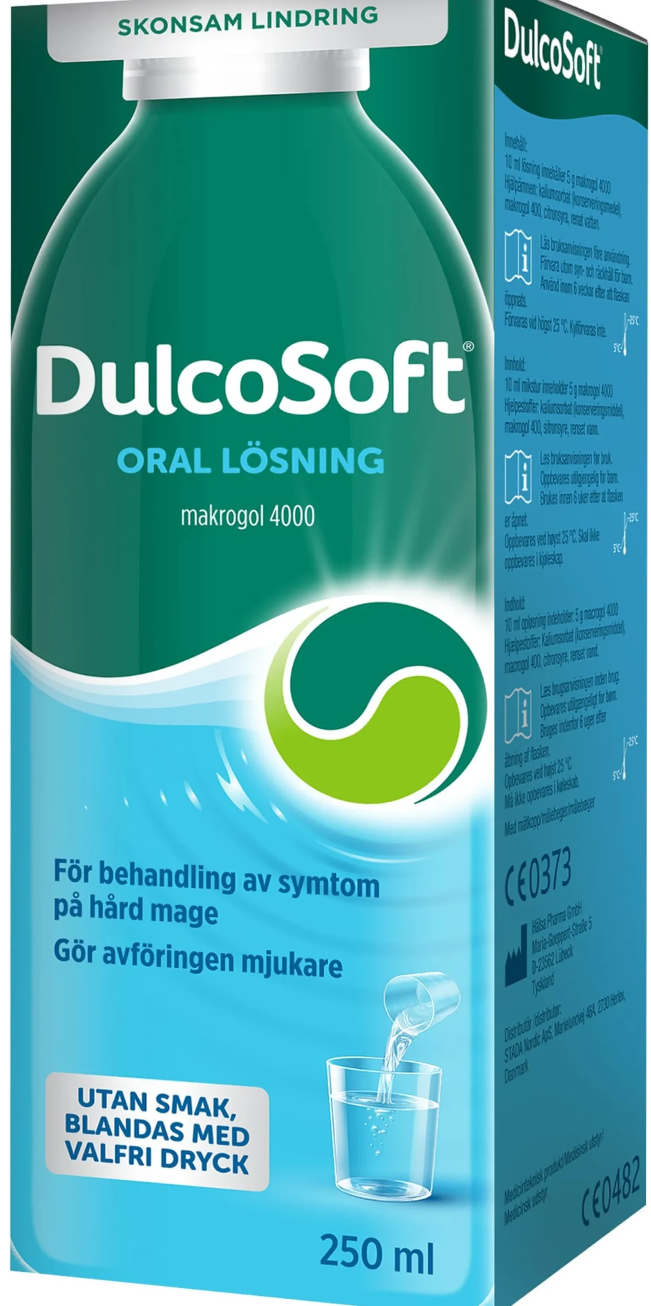 DulcoSoft Makrogol 4000, flaska 250 ml