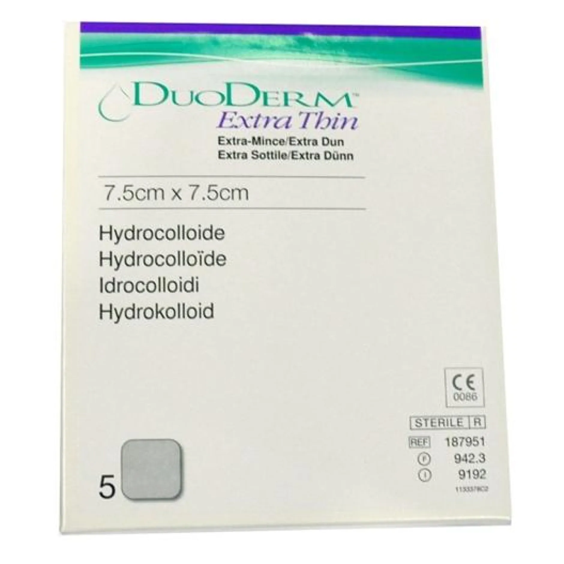 DuoDERM Extra Thin 7,5 x 7,5 cm 5 st