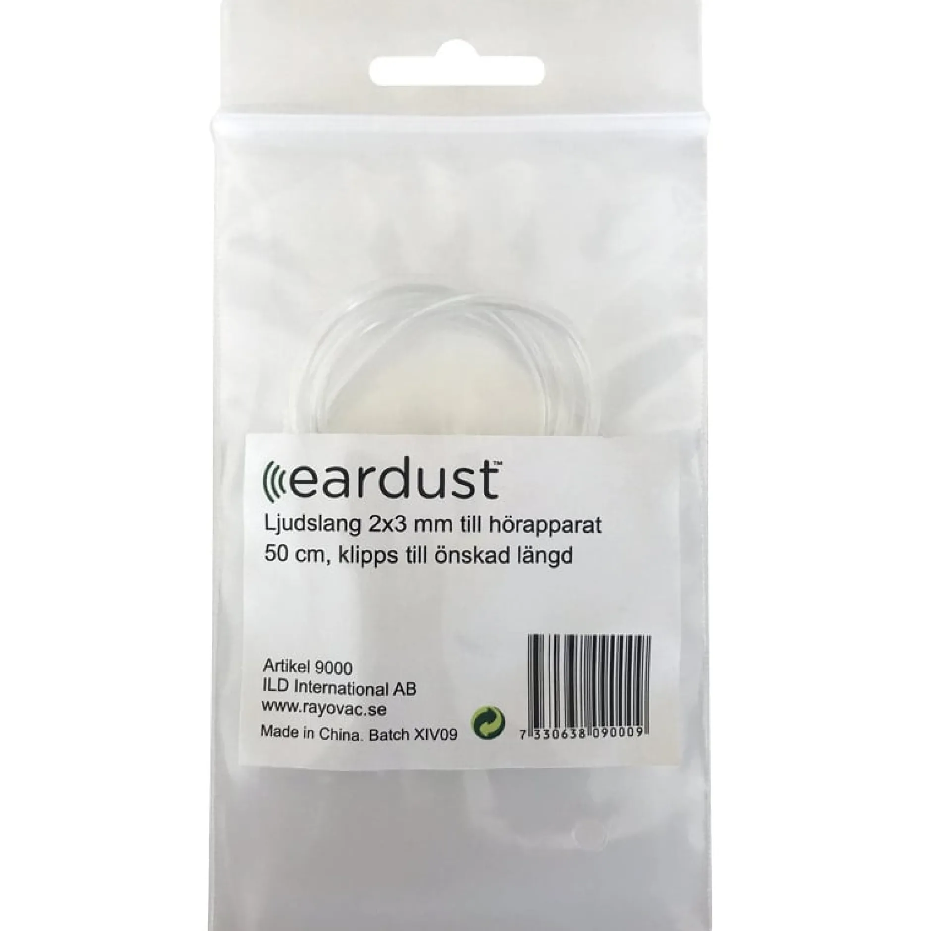 Eardust Ljudslang till hörapparat 2x3 mm