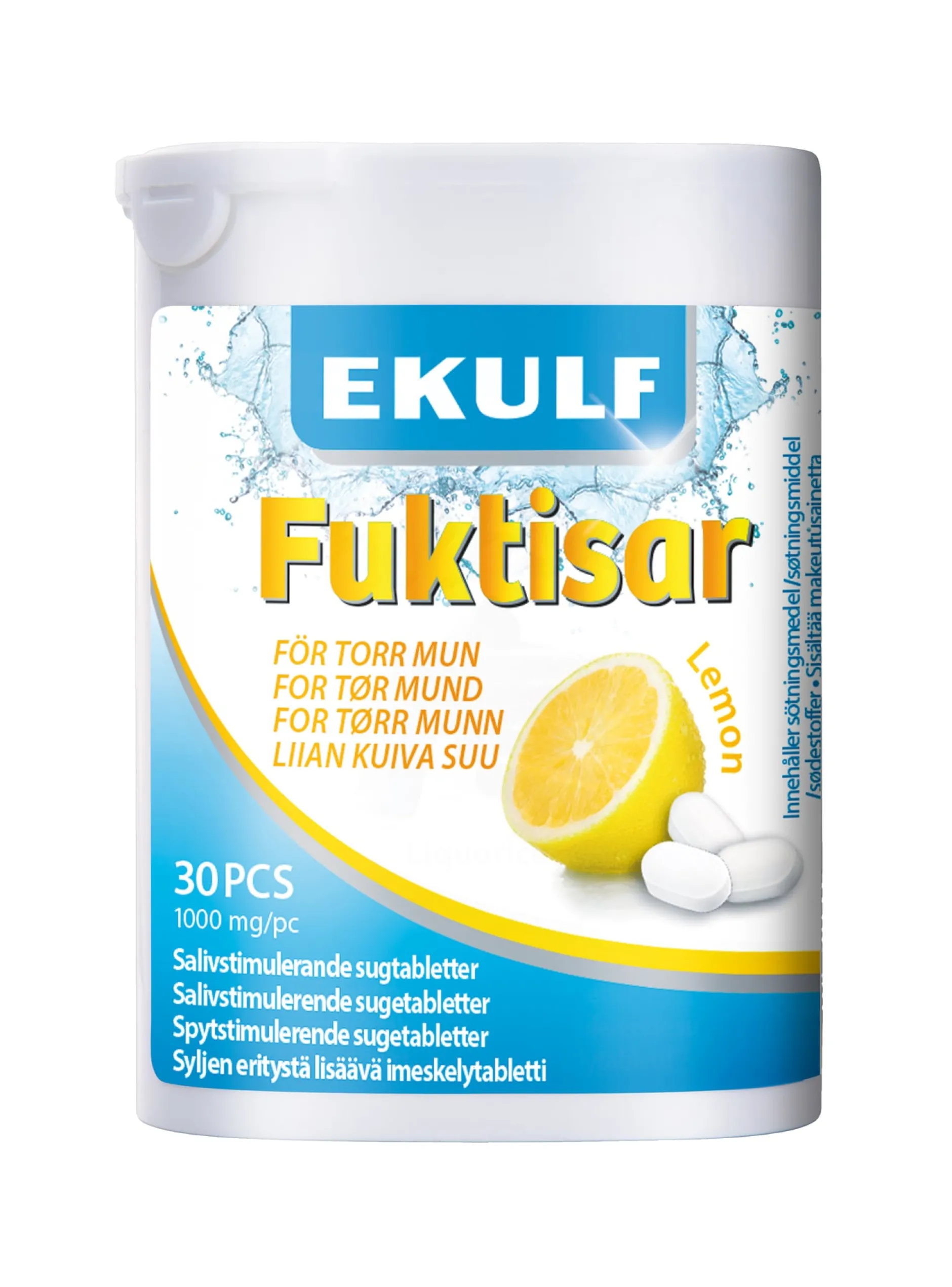 EKULF Fuktisar Lemon 30 sugtabletter