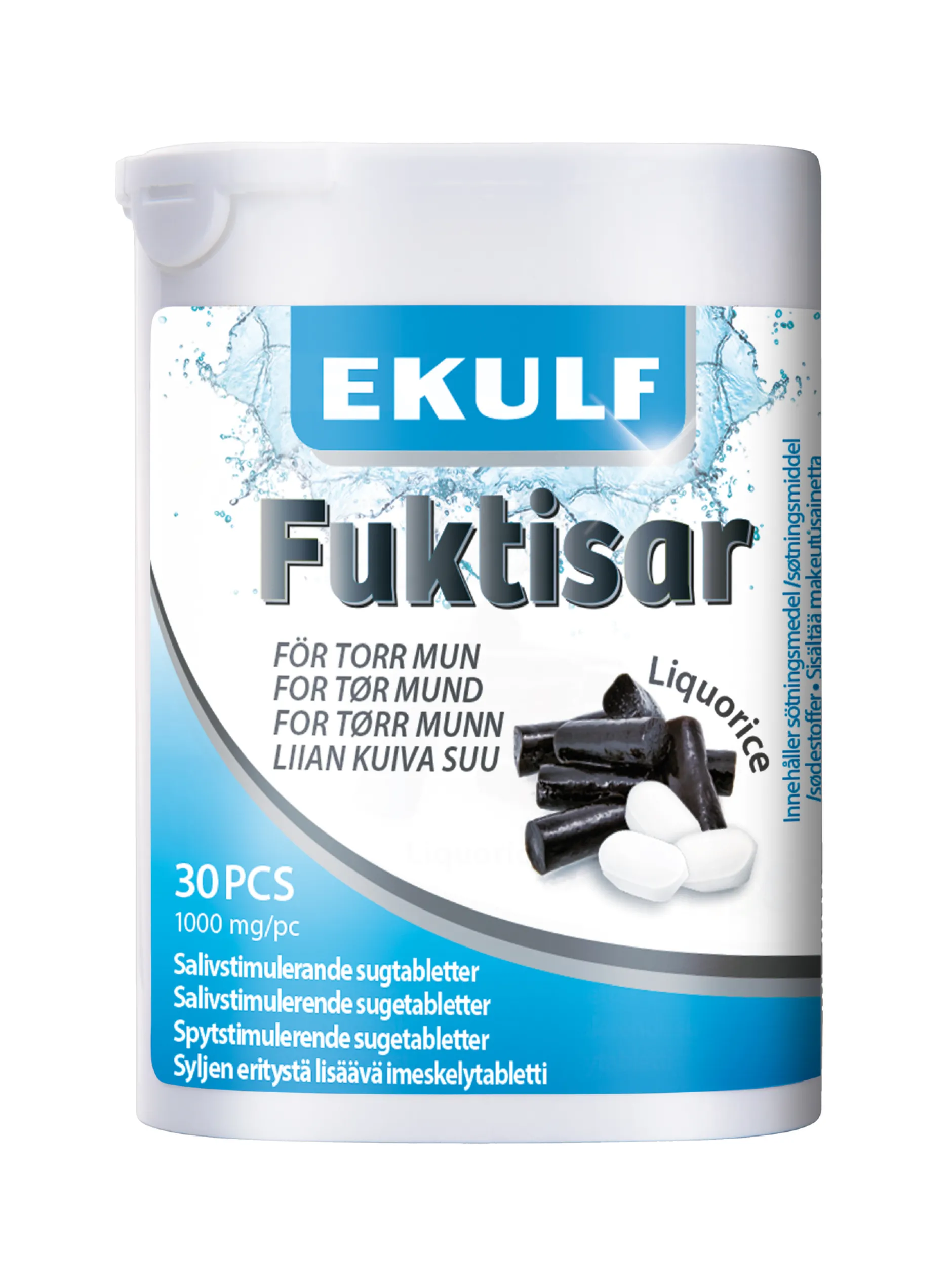 EKULF Fuktisar Liquorice 30 sugtabletter