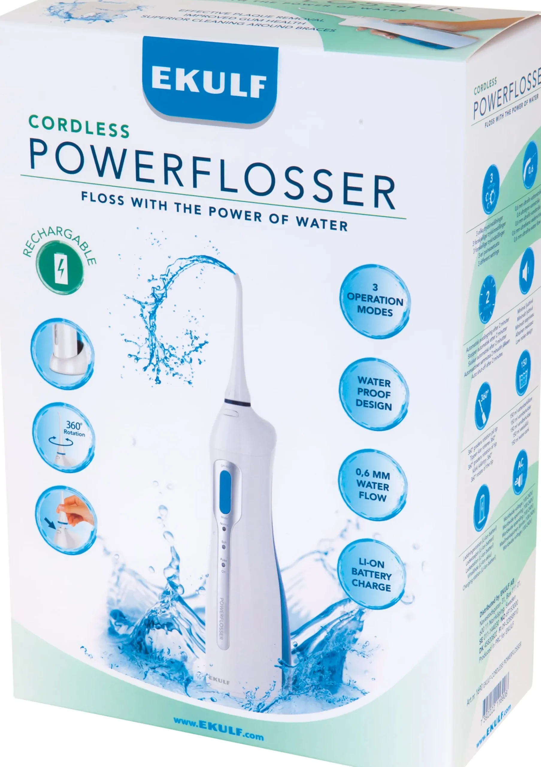 EKULF PowerFlosser Cordless