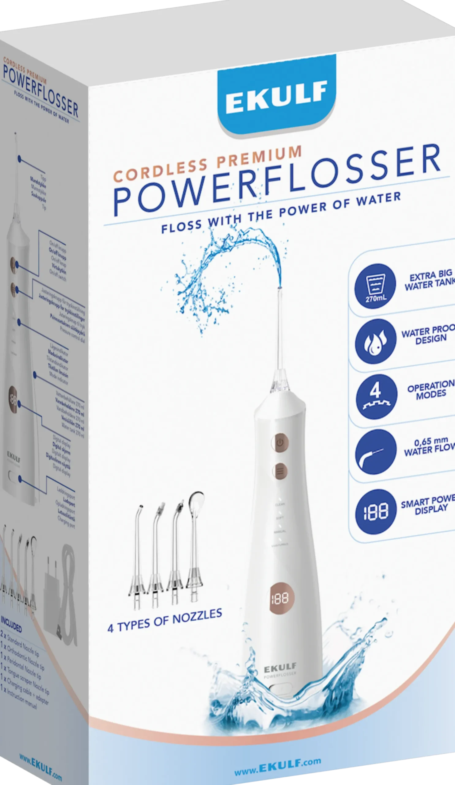 EKULF PowerFlosser Premium White