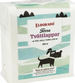 Eldorado Tvättlappar Torra 250 st