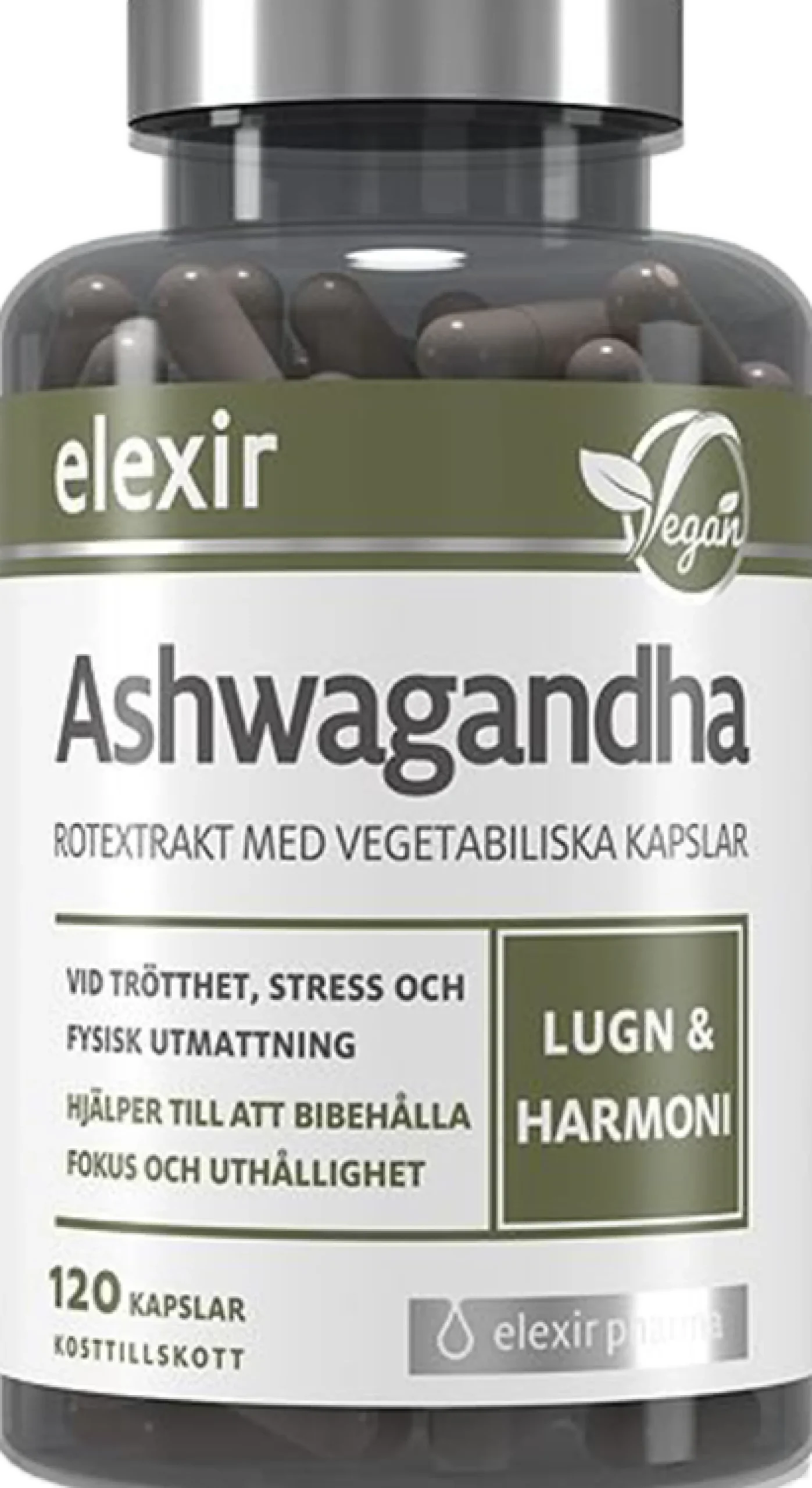 Elexir Pharma Ashwagandha 120 kapslar