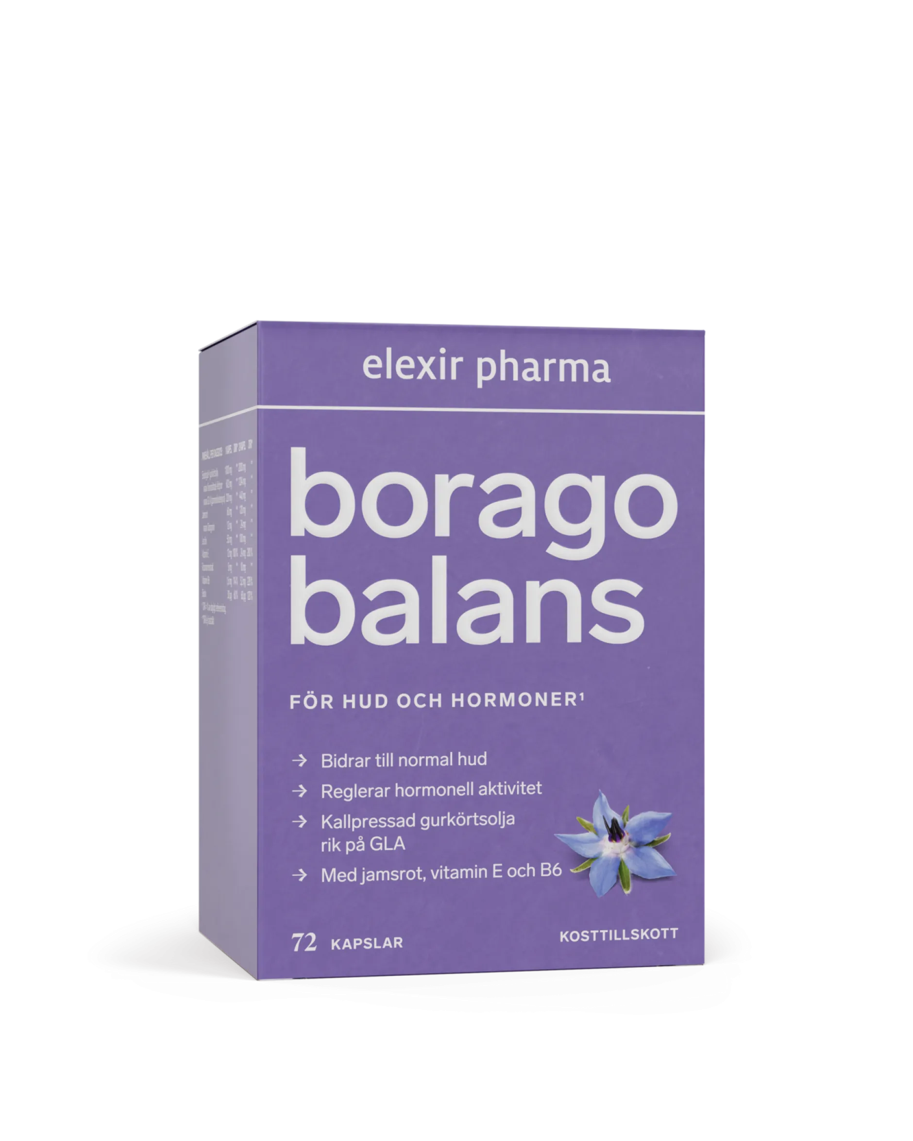 Elexir Pharma Borago Balans 72 kapslar