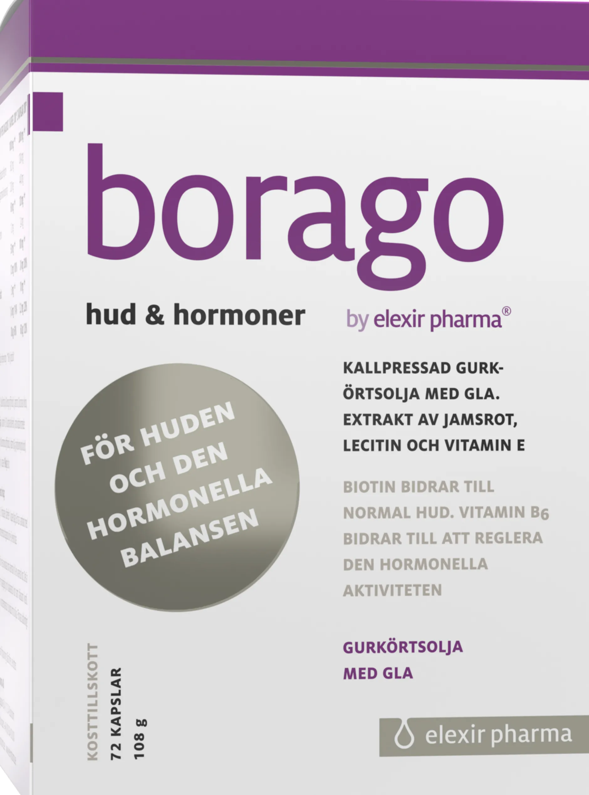 Elexir Pharma Borago Balans 72 kapslar