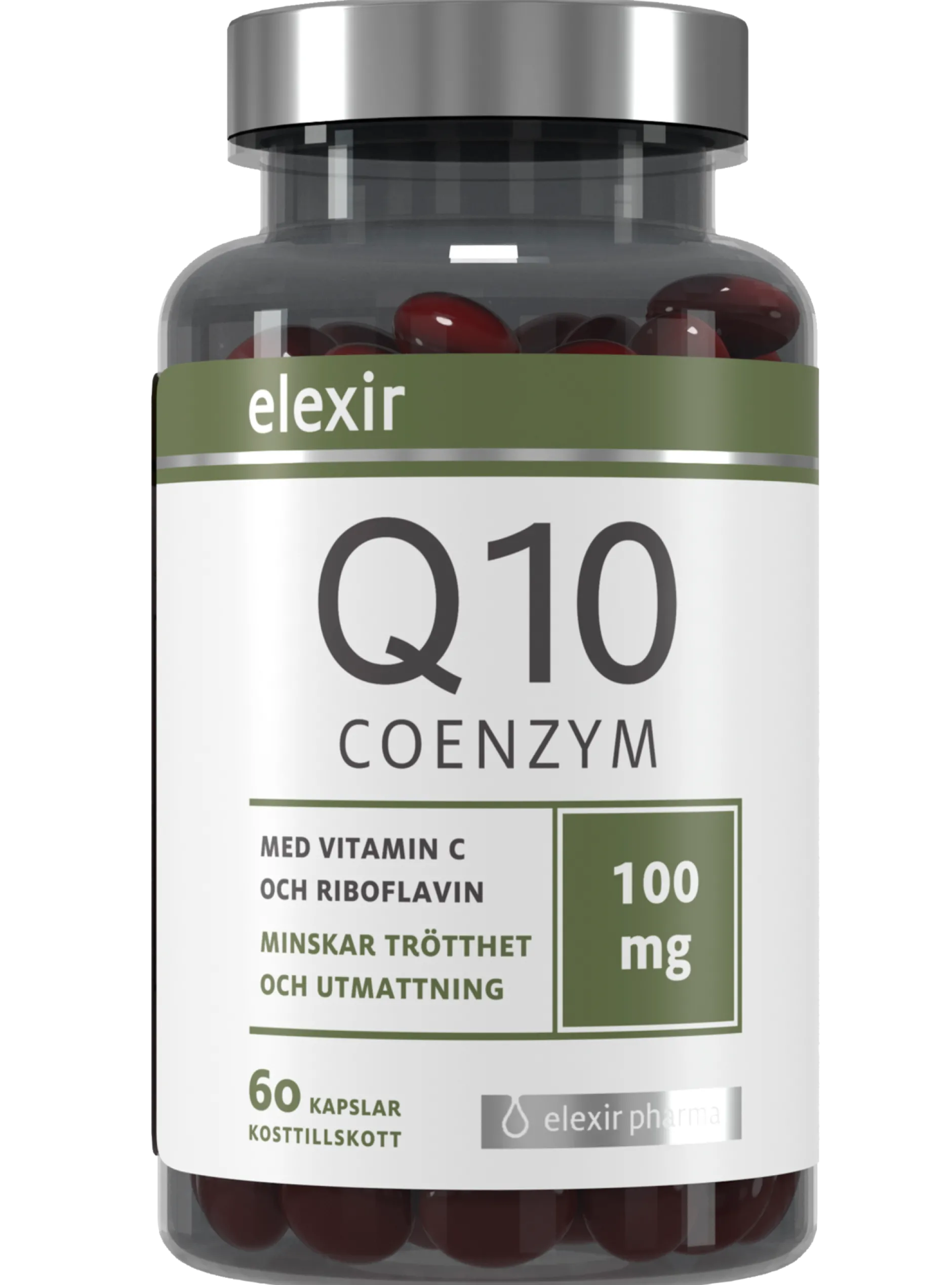 Elexir Pharma Coenzyme Q10 100 mg 60 kapslar