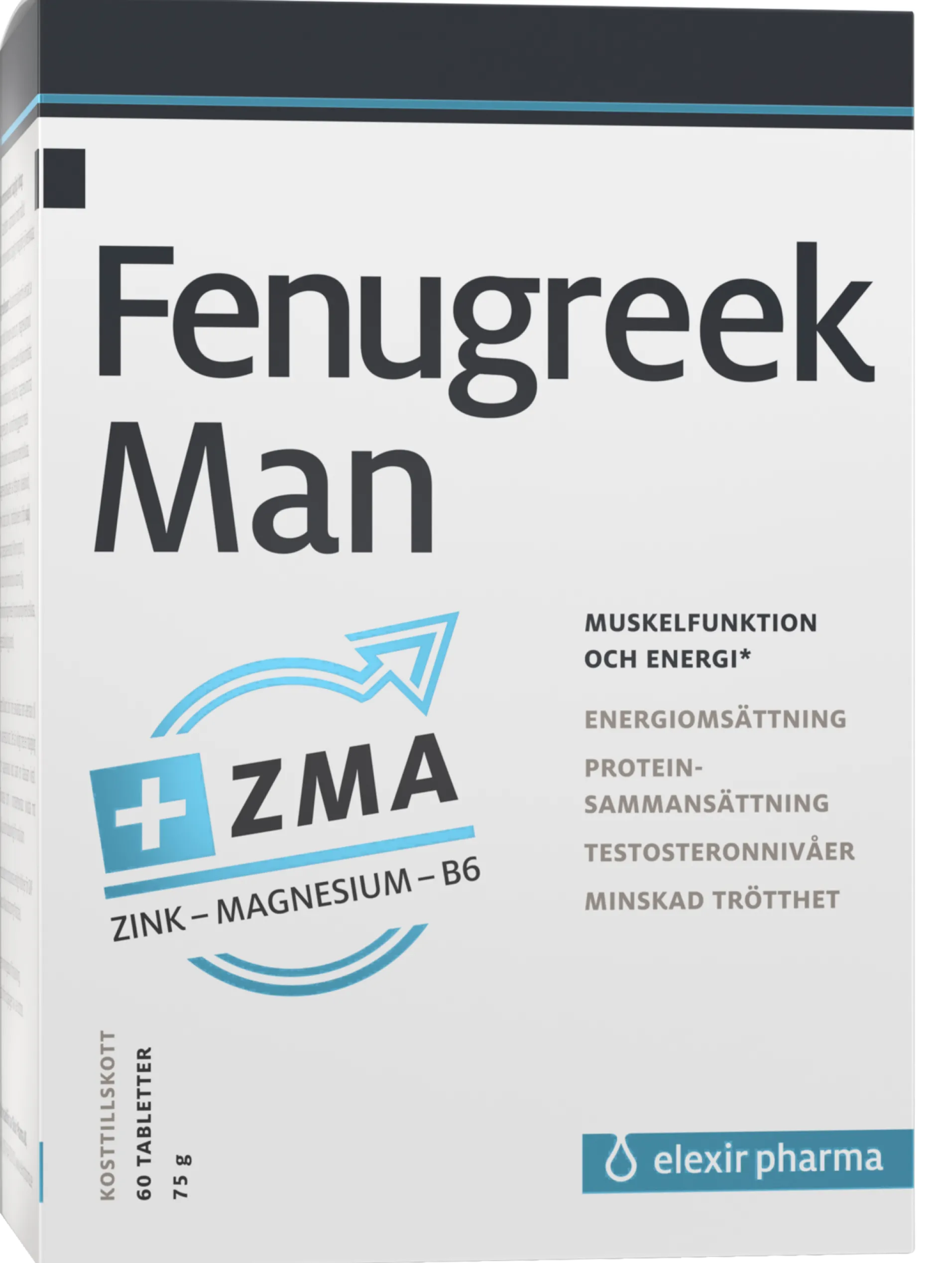 Elexir Pharma Fenugreek Man Kosttillskott 60 tabletter
