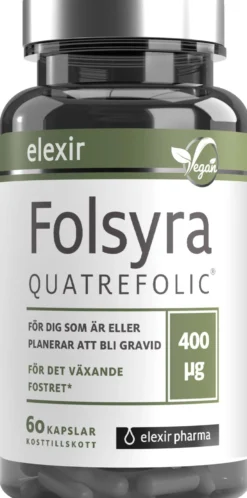 Elexir Pharma Folsyra 60 kapslar