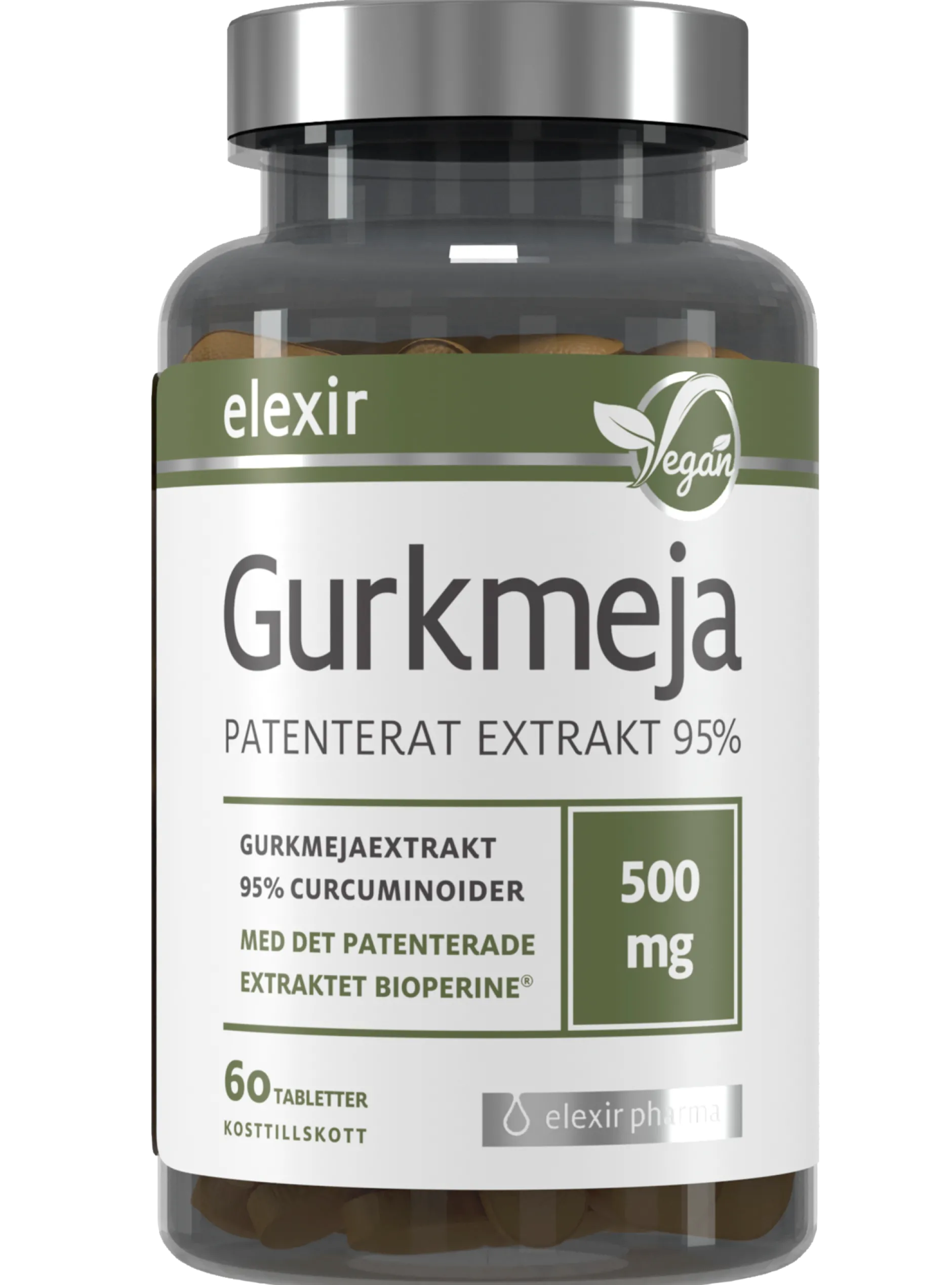Elexir Pharma Gurkmeja 60 tabletter