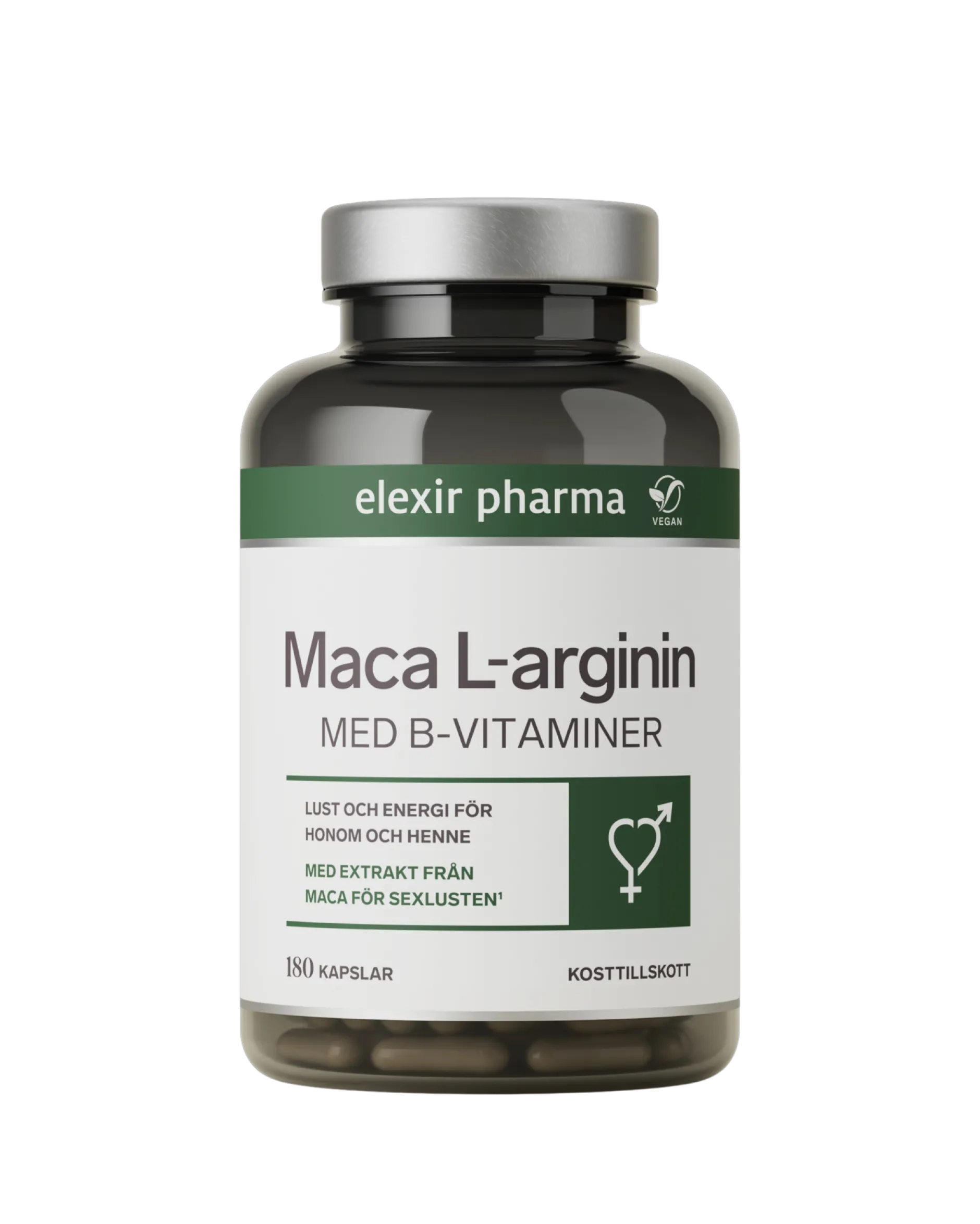 Elexir Pharma Maca L-arginin 180 kapslar