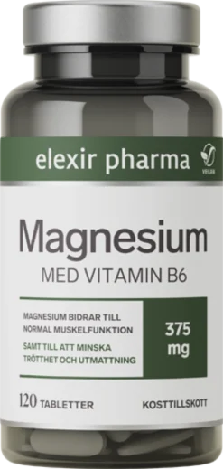 Elexir Pharma Magnesium 375mg 120 tabletter
