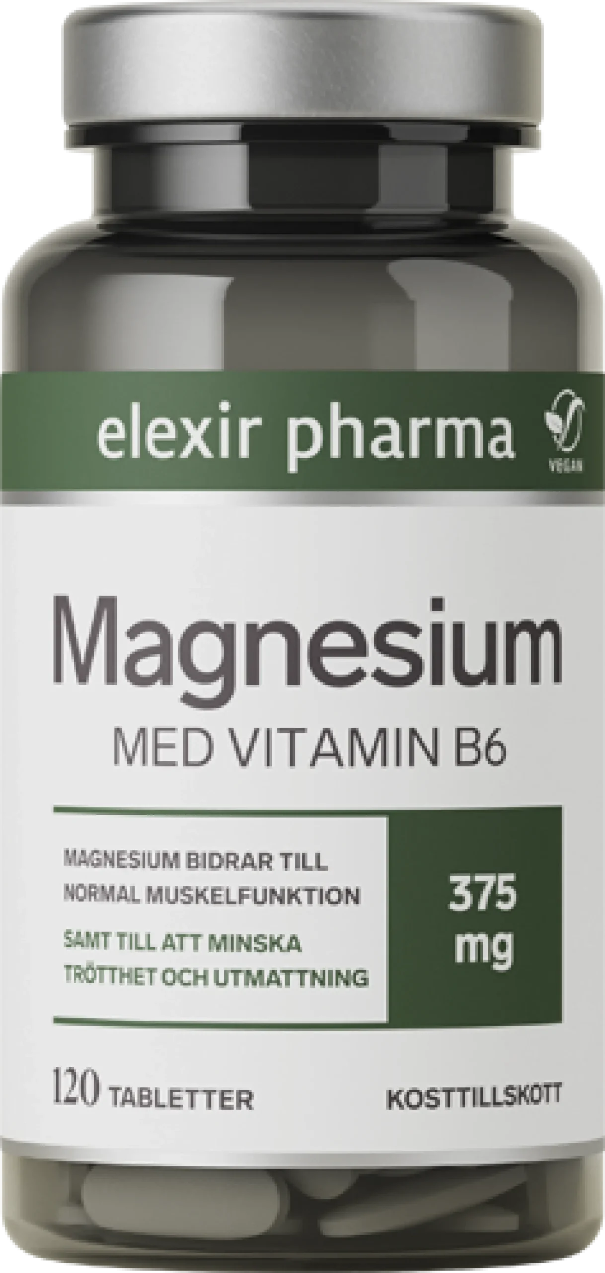 Elexir Pharma Magnesium 375mg 120 tabletter