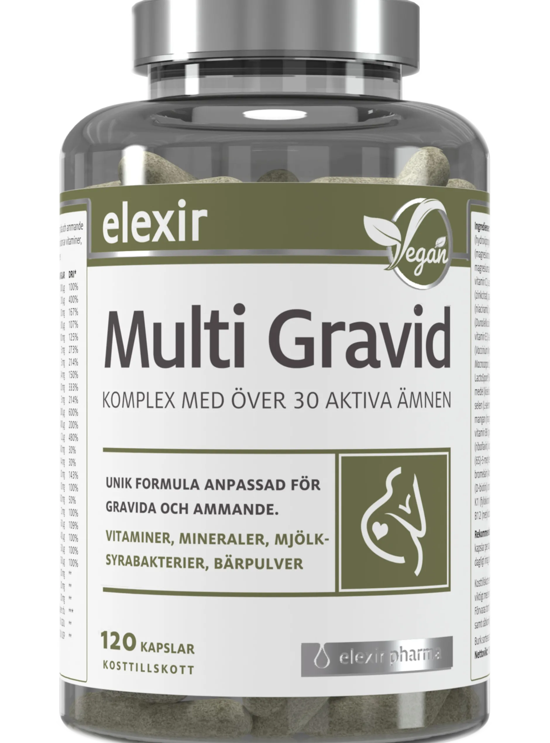 Elexir Pharma Multi Gravid 120 kapslar