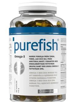 Elexir Pharma Purefish Kosttillskott med Omega-3 180 kapslar