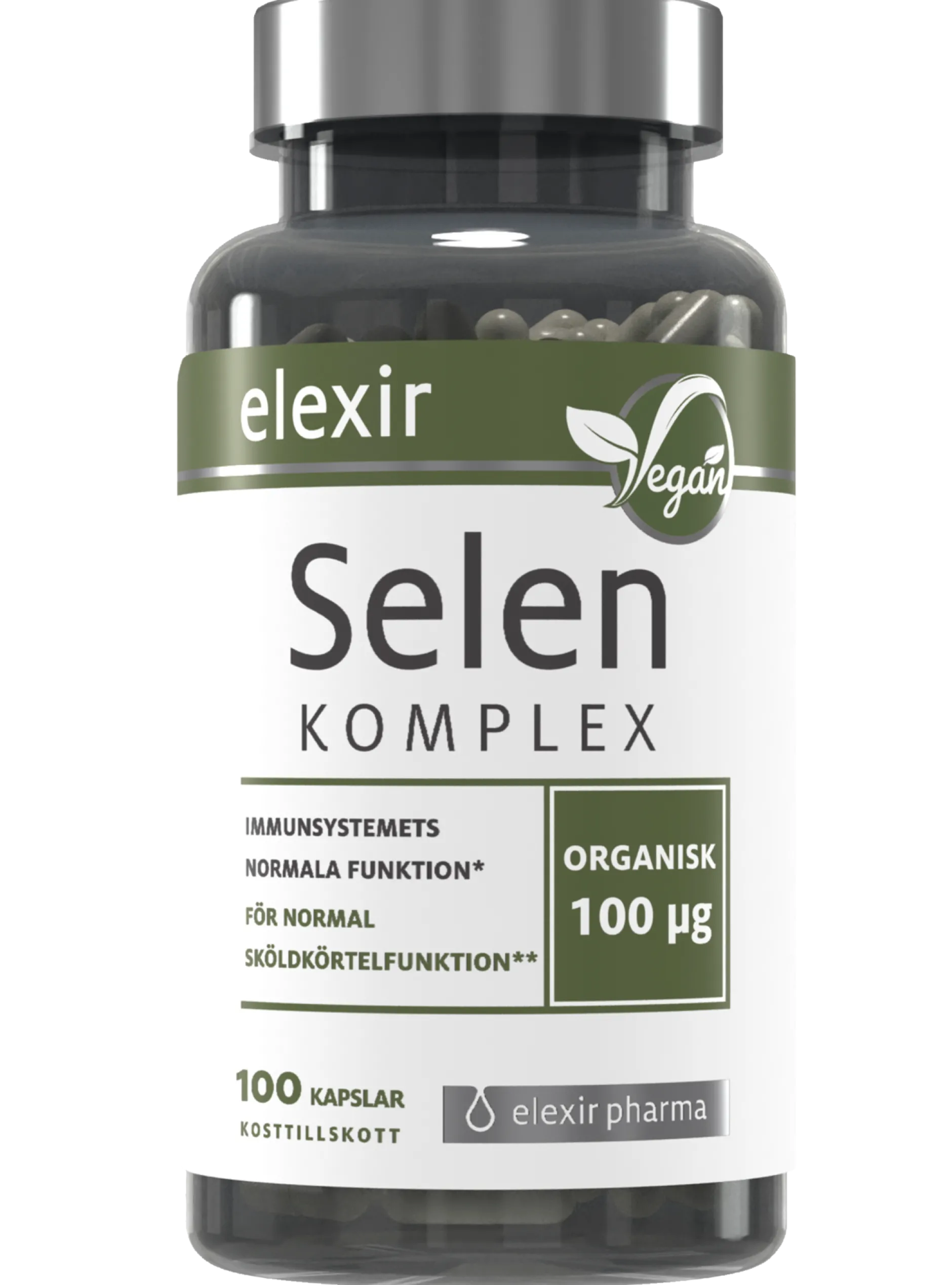 Elexir Pharma Selen Komplex 100 kapslar