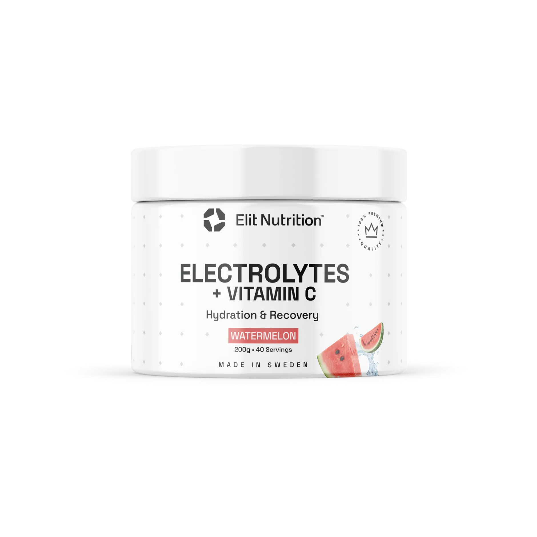 Elit Nutrition Electrolytes + Vitamin C 300 g - Vattenmelon