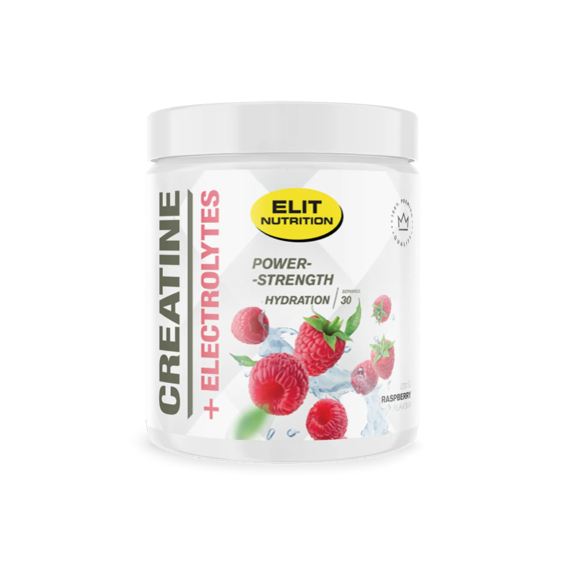 Elit Nutrition Kreatin + Elektrolyer Raspberry 300 g