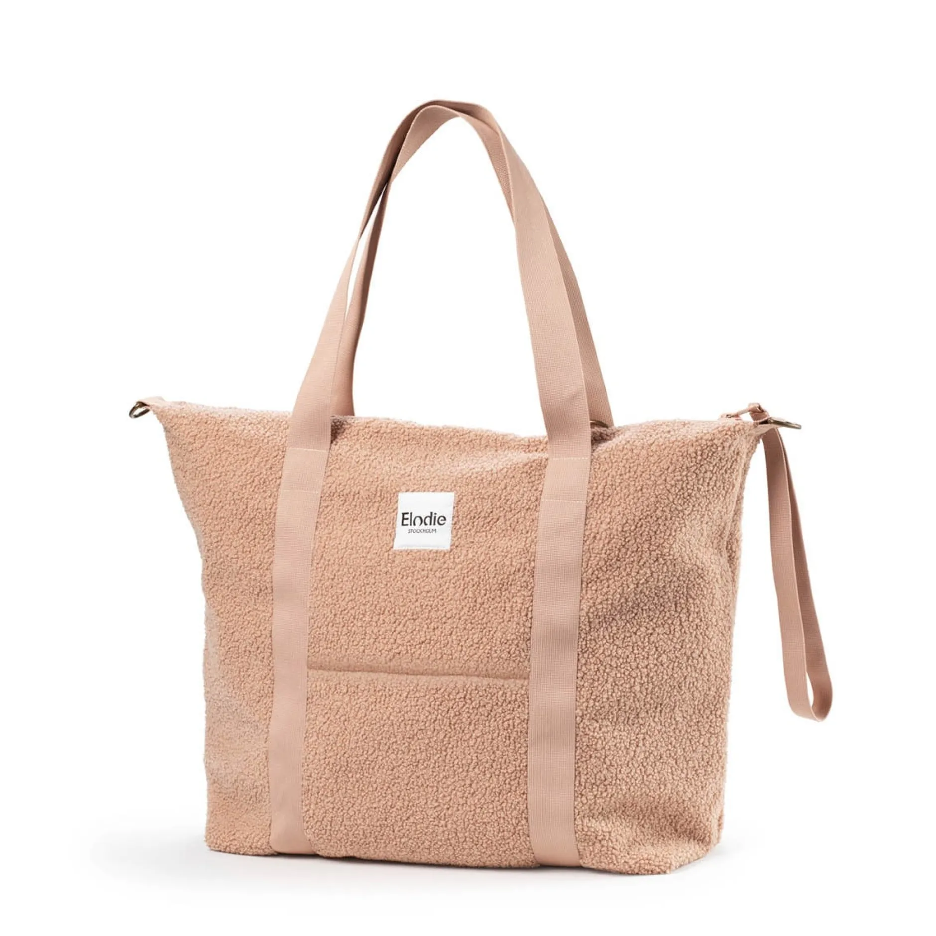 Elodie Changing Bag Soft Shell Pink Bouclé