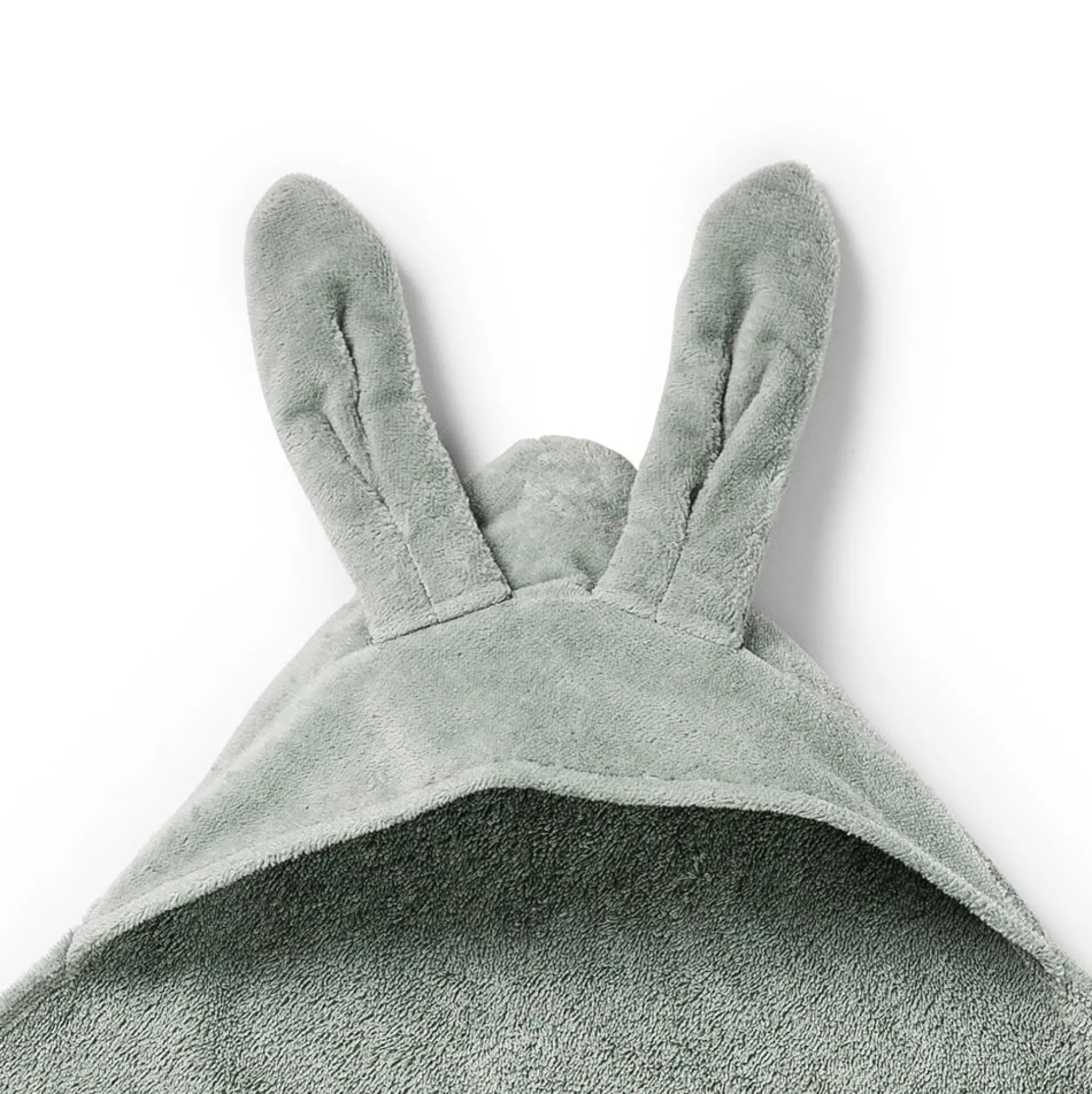 Elodie Hooded Towel Mineral Green Bunny