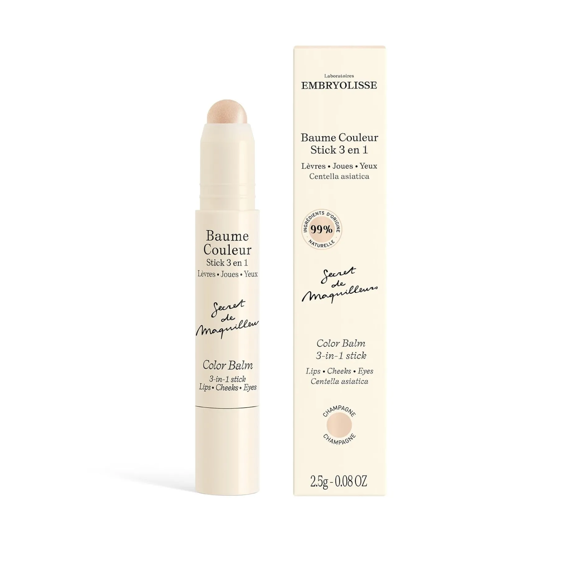 Embryolisse Color Balm 3-In-1 Stick Champagne 2,5 g