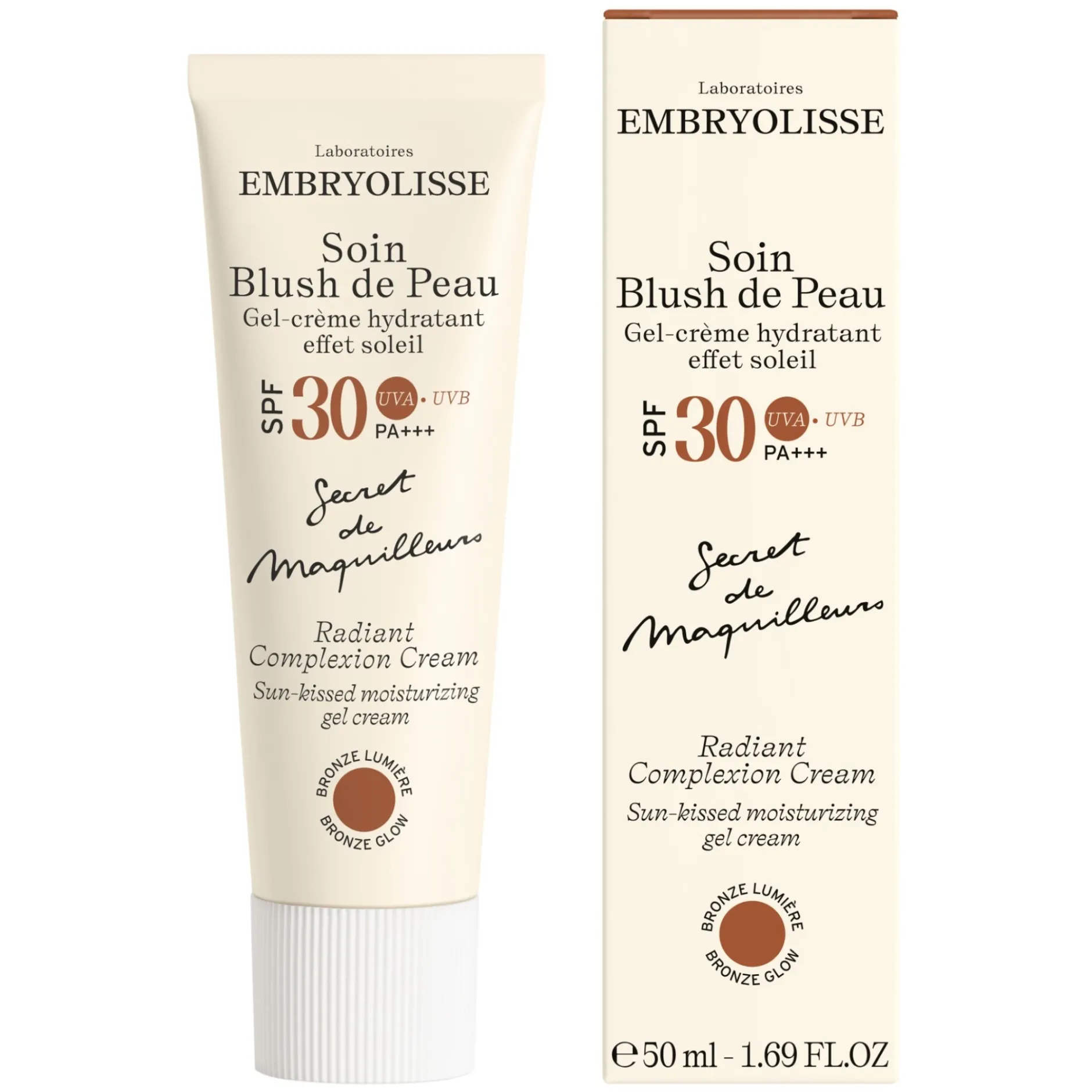 Embryolisse Radiant Complexion Cream Sun Tanning Gel Cream SPF 30 50 ml