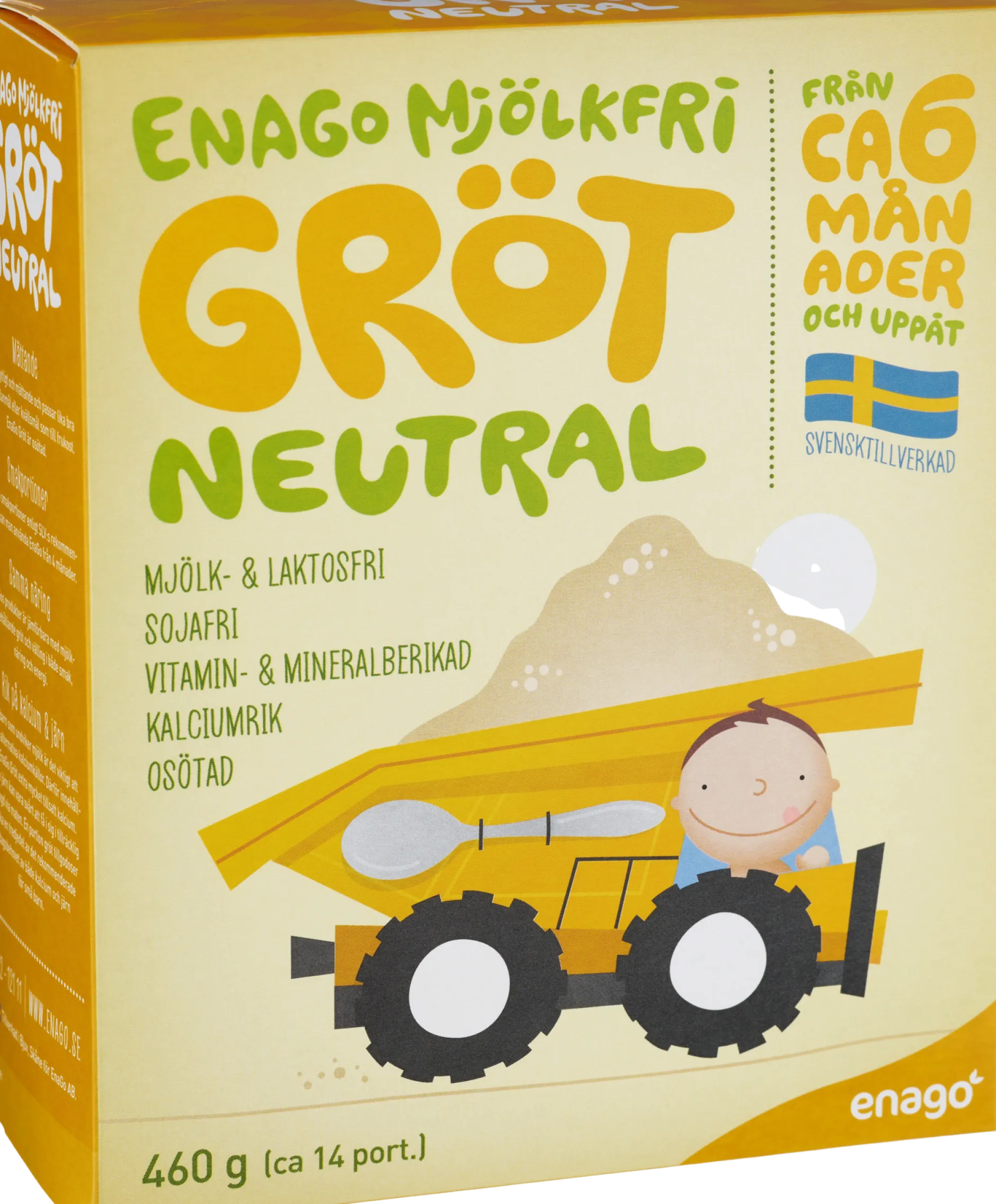 EnaGo Mjölkfri Gröt Neutral 460 g