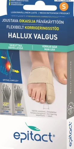 Epitact Hallux Valgus Flexibelt Korrigeringsstöd S