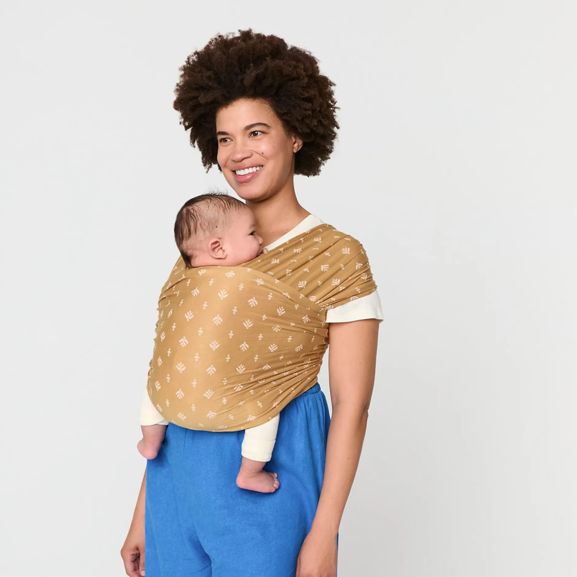 Ergobaby Aura Wrap Knit Soft Camel Harvest Bärsjal