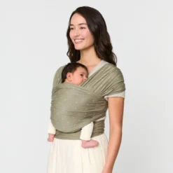 Ergobaby Aura Wrap Knit Soft Olive Diamonds Bärsjal