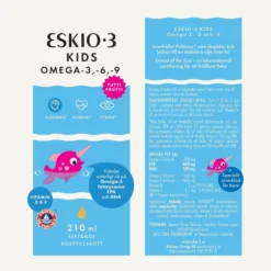 Eskio-3 Kids Omega-3, 6 & 9 Flytande 210 ml