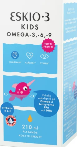 Eskio-3 Kids Omega-3, 6 & 9 Flytande 210 ml
