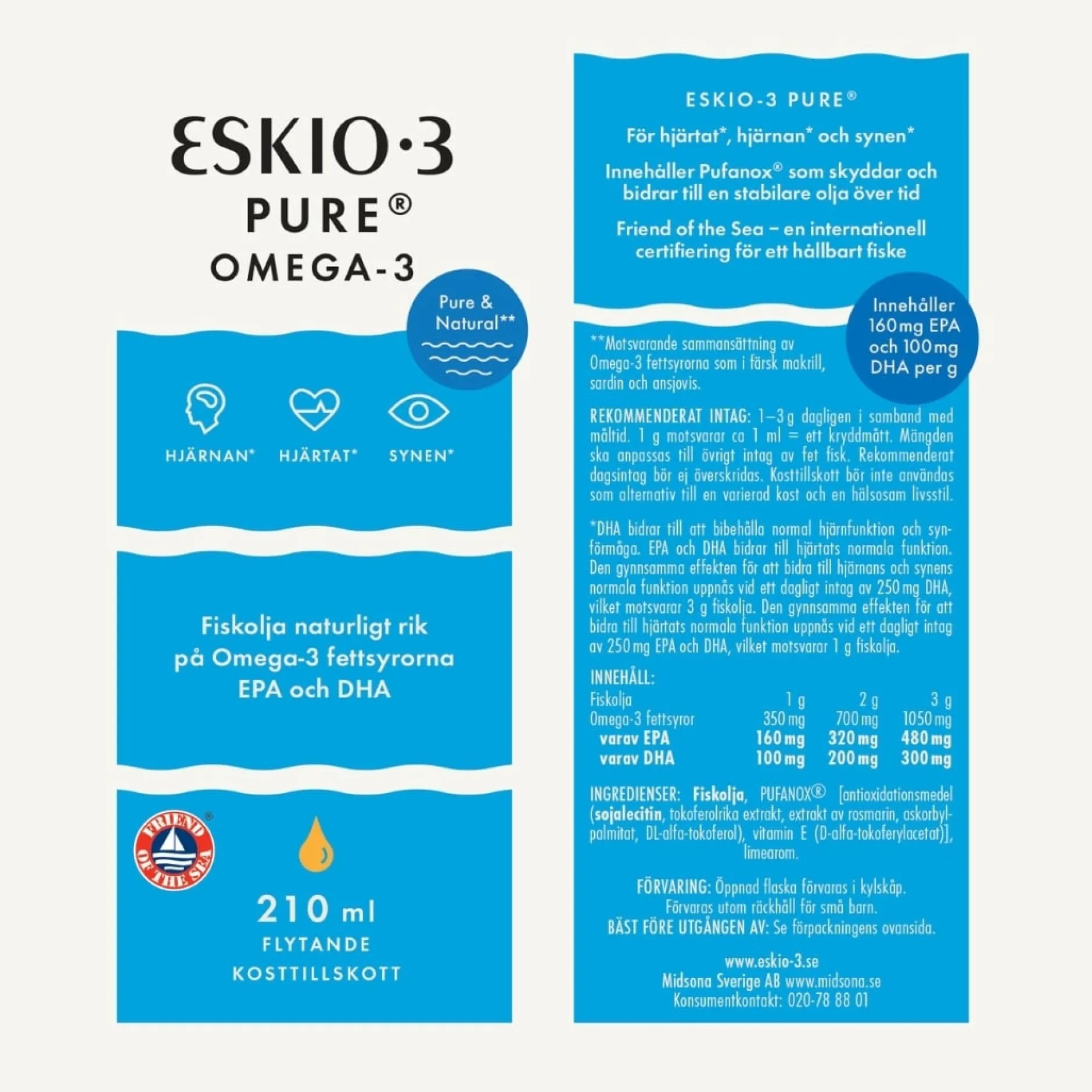 Eskio-3 Pure Omega-3 210 ml