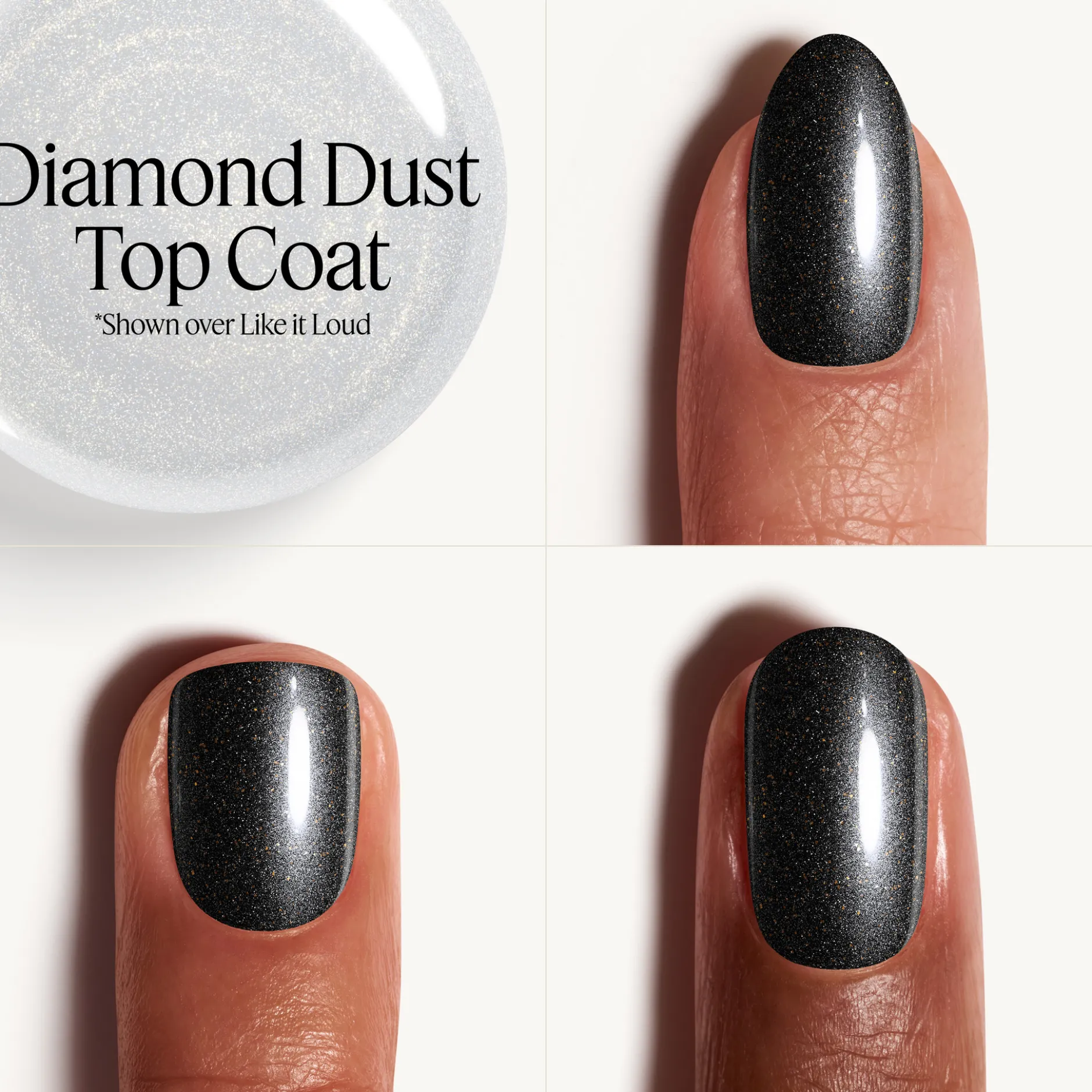 Essie Gel Couture Nail Polish 574 Diamond Dust Top Coat 13,5 ml