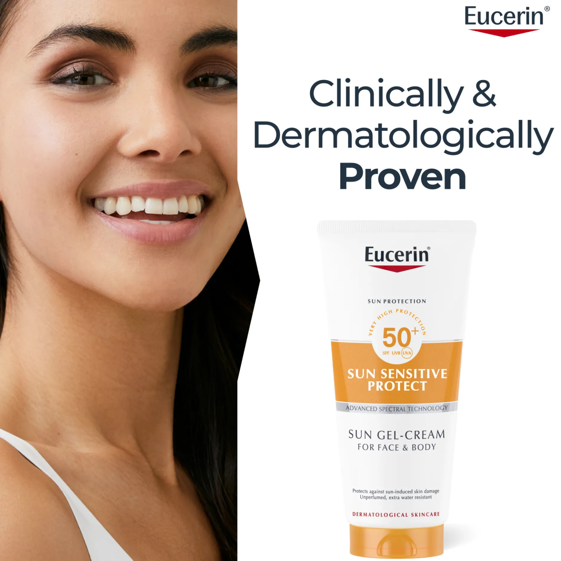 Eucerin Sun Sensitive Protect Gel Cream SPF 50+ 200 ml