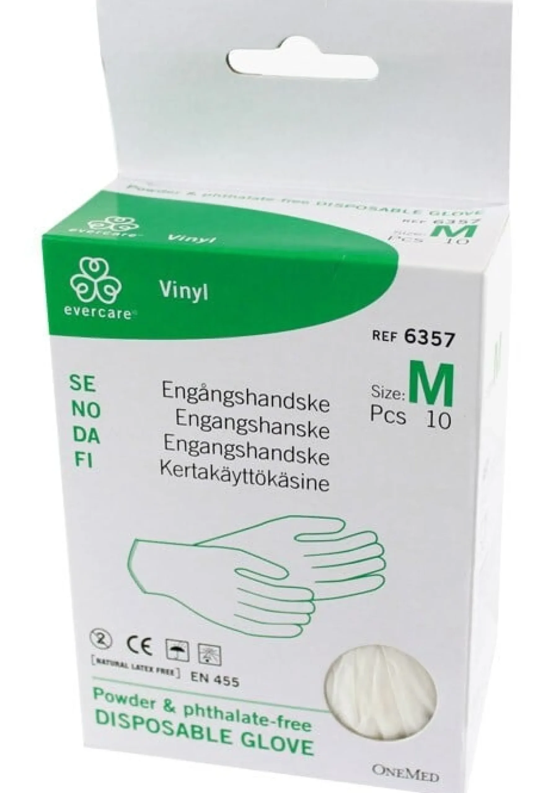 Evercare Plasthandske Vinyl Medium 5 Par