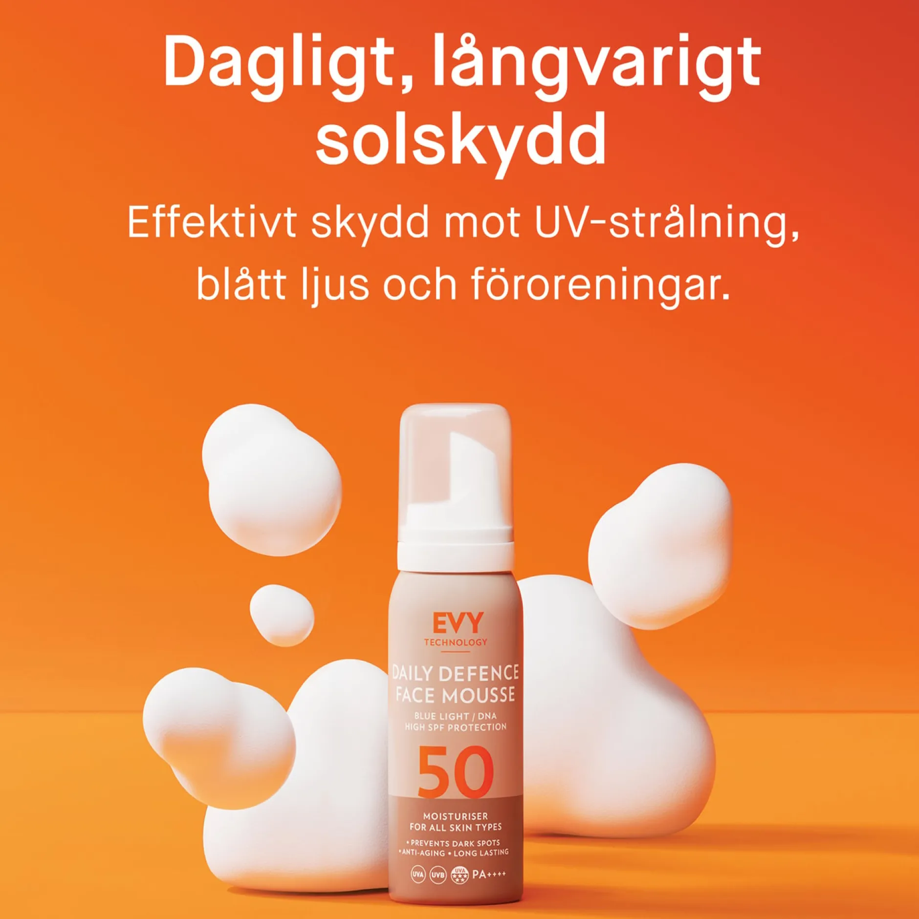 EVY Daily Defence Face Mousse SPF50 75 ml