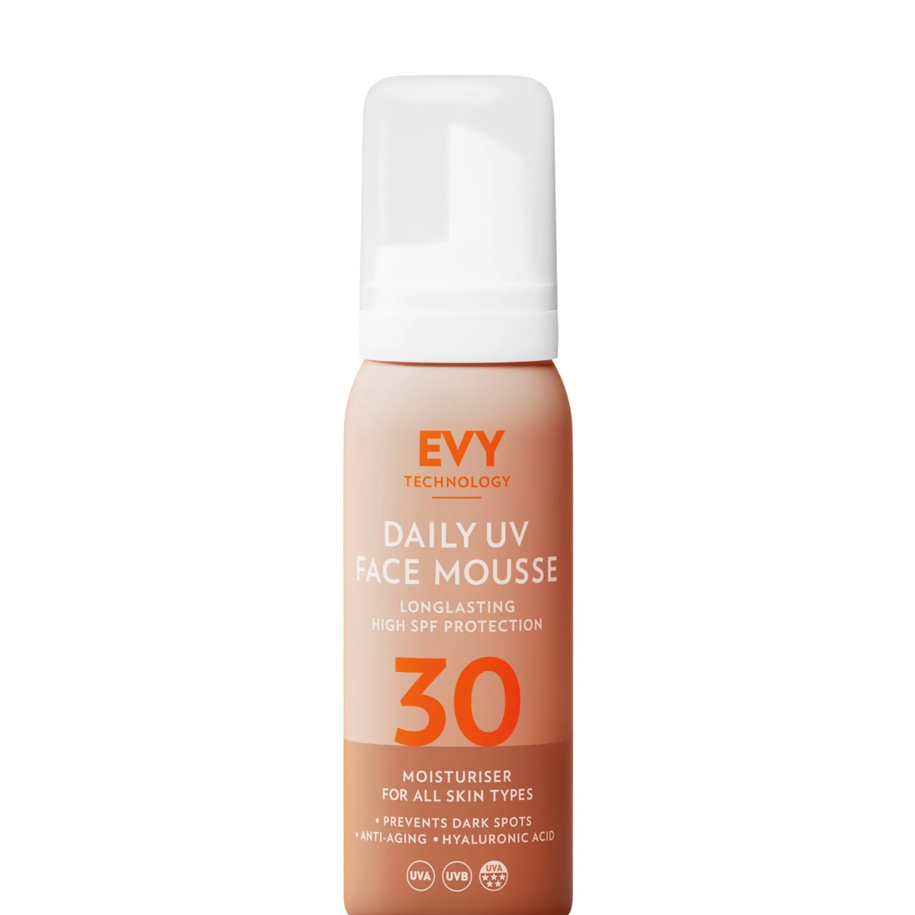 EVY Daily UV Face Mousse Spf 30 75 ml