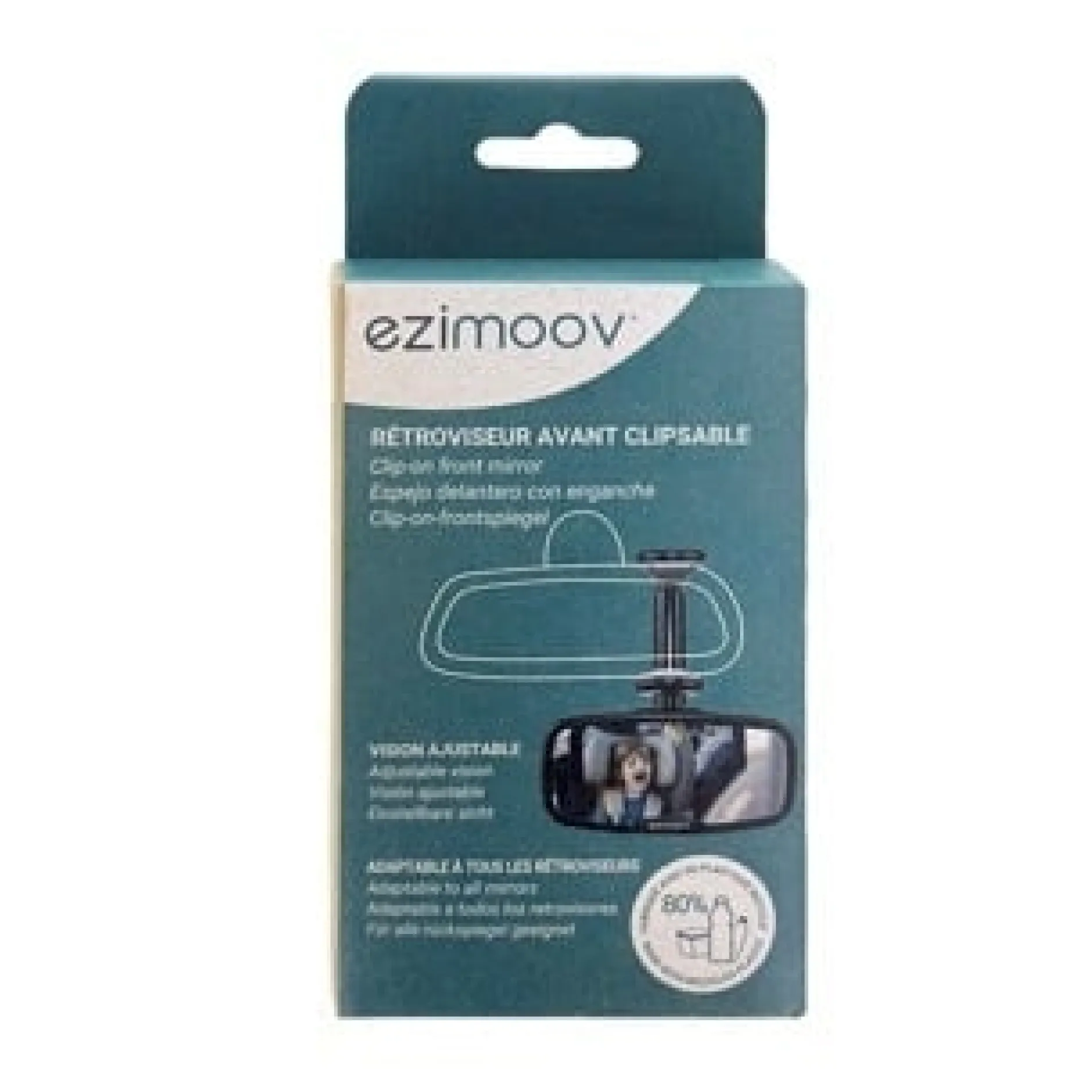 Ezimoov Ezi Främre Bilspegel med Klämma
