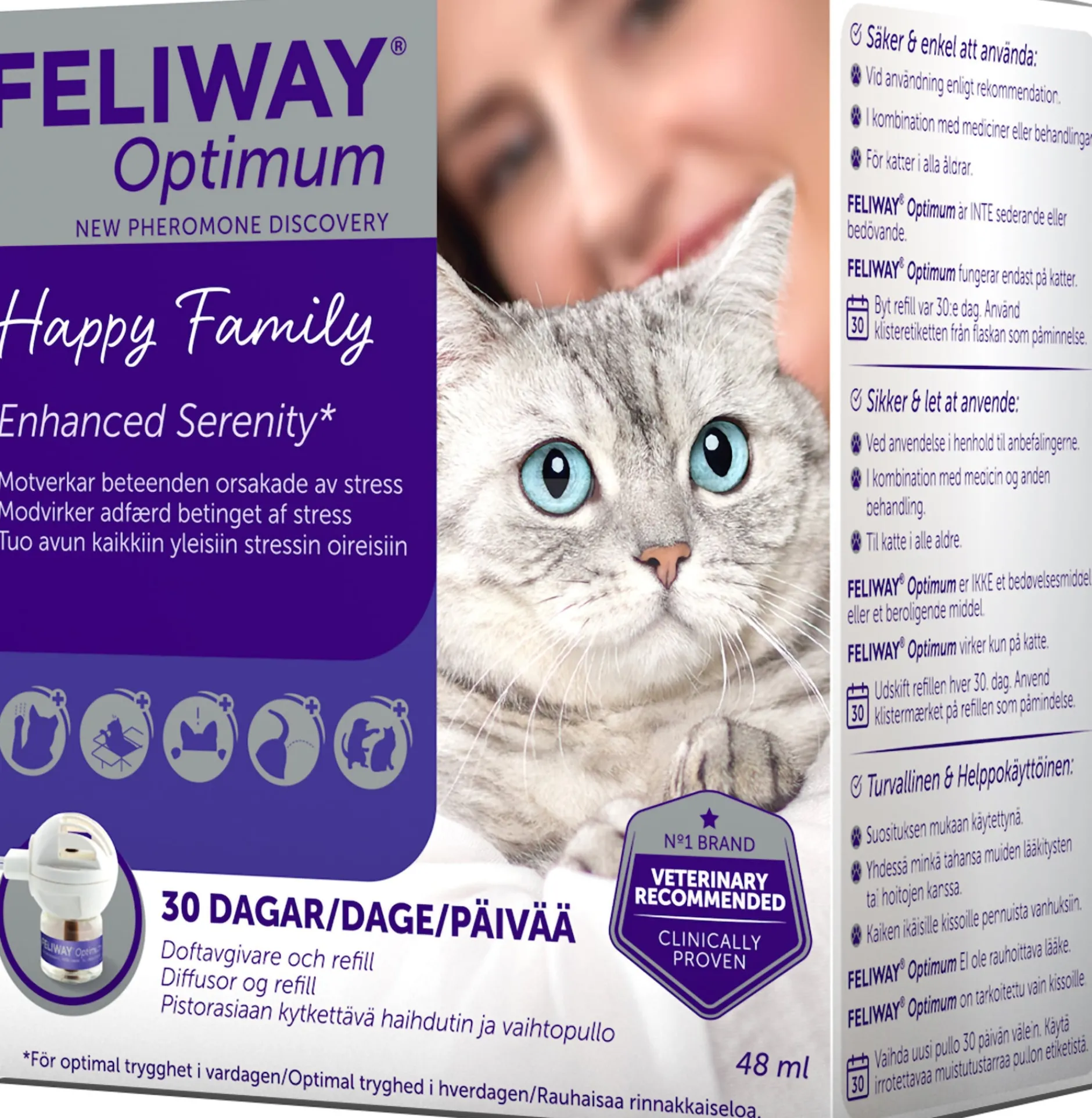 Feliway Optimum Doftavgivare & Refill 48 ml
