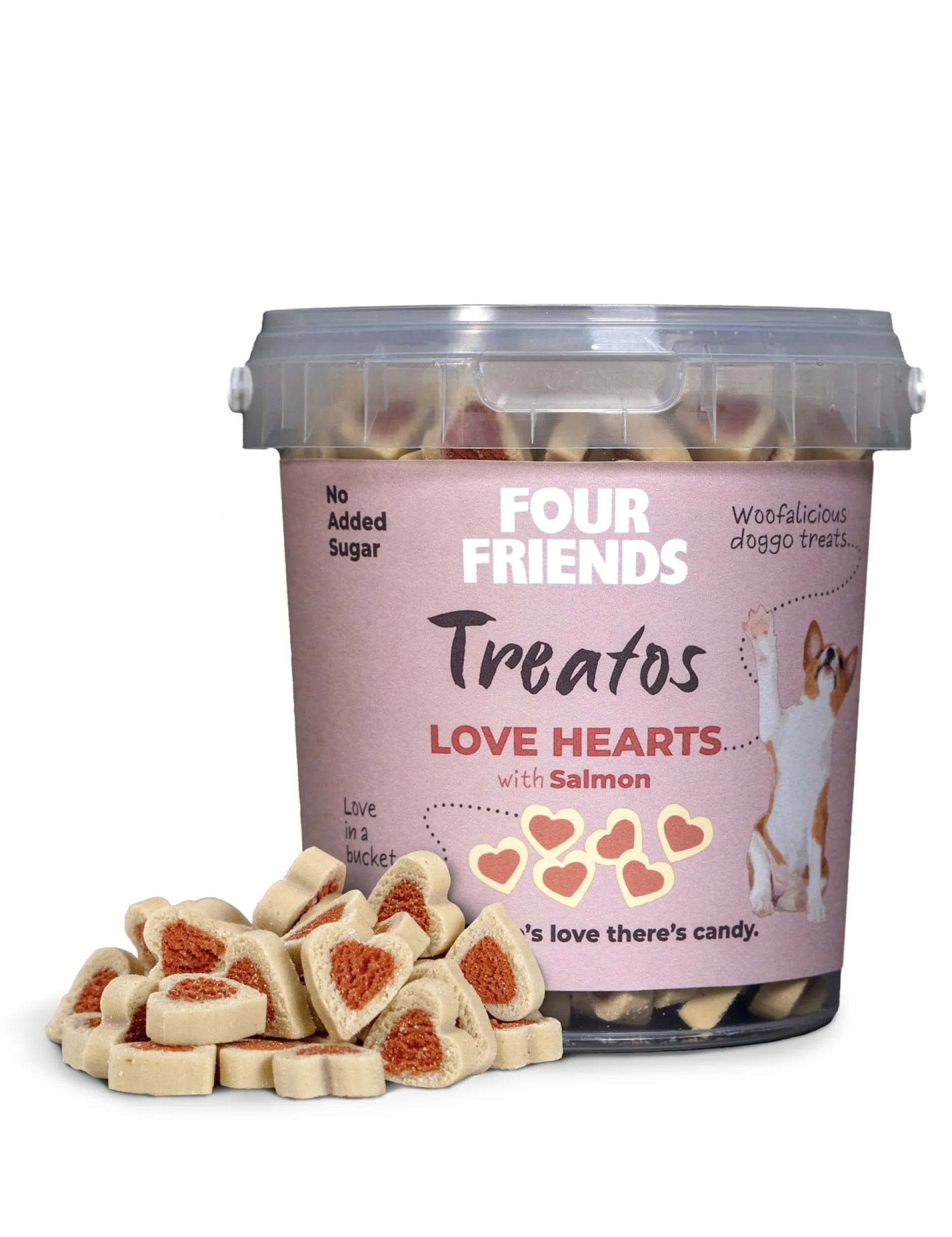 FFD Treatos Love Hearts Salmon 500 g